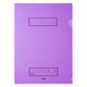 プラス ファイル 年組氏名 スクール クリアホルダー A4 パープル 79732 1パック（10枚）