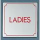 光 サインプレート LADIES KS1114-2 1枚 359-6470（直送品）