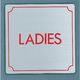 光 サインプレート LADIES FS1113-2 1枚 359-1750（直送品）