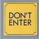 光 サインプレート DON’T ENTER LG880-34 1枚 360-1215（直送品）