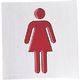 光 サインプレート 女 ワインレッド RA1117-12 1枚 360-2871（直送品）