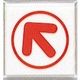 光 サインプレート 斜め方向指示 UP344-2 1セット(5枚) 346-9681（直送品）