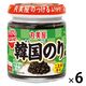 丸美屋 のっけるふりかけ 韓国のり風 瓶 100g 1セット（6個）
