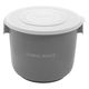 保存容器 エンバランス フードコンテナ 丸型 6L グレー 1個 ウィルマックス