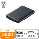 モバイルバッテリー 薄型 軽量 USB-C×1 USB-A×1 最大 15W 5000mAh EC-C12BK エレコム 1個