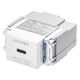 サンワサプライ 埋込コンセント Type-Cx1 PD18W対応 TAP-KJC1W 1個