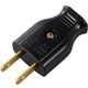 オーム電機 平型プラグ クロ RK-6125B-Z 1セット(20個)