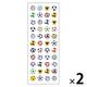 奥山商会 ラメ入りシール サッカーボール PET ZP049 1セット(1枚×2)
