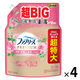ファブリーズ 布用 W除菌+消臭 プレミアム フローラル＆ブロッサム 詰め替え 超特大 1240mL 1セット（1個×4）  消臭スプレー P＆G