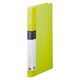 キングジム クリアーファイル シンプリーズ 固定式 40ポケット 黄緑 136SPWキミ 1セット（1冊×8）