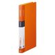 キングジム クリアーファイル シンプリーズ 固定式 40ポケット オレンジ 136SPWオレ 1セット（1冊×8）