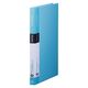 キングジム クリアーファイル シンプリーズ 固定式 40ポケット 水色 136SPWミス 1セット（1冊×32）