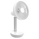 TOPLAND 12cm 卓上扇 自動首振り 風量3段階 3電源対応 SF-DFK18 WT 1台