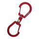 三共コーポレーション S型ユニバーサルカラビナ 80mm レッド #360517 1個