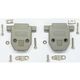 共立電子産業 Dーsubカバー ミリネジ 15pin 灰 5個入 65-8879-52 1パック(5個)（直送品）