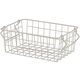アズワン スタッキングワイヤーバスケット ホワイト W26×D18×H10cm 65-8867-62 1個（直送品）