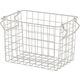 アズワン スタッキングワイヤーバスケット ホワイト W26×D18×H18cm 65-8867-63 1個（直送品）