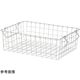 アズワン スタッキングワイヤーバスケット ホワイト W37×D26×H12cm 65-8867-64 1個（直送品）