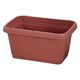 【園芸用品】中山福 ベストコ プランター 深型 長方形 520型 テラコッタ MA-4181 1個