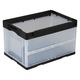岐阜プラスチック工業 折りたたみコンテナCB-S51NRブラック透明 CB-S51NR 1セット（5個）
