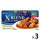 クロスブレンドカレー 辛口 140g 8皿分 3個 ハウス食品 カレールウ スパイス 旨み