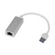 StarTech.com USB 3.0対応有線LANアダプタ ギガビット対応 シルバー USB31000SA 1個 65-1895-82（直送品）