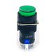 共立電子産業 照光式プッシュスイッチ 丸形 モーメンタリ 緑色 24V LA128AY-11D-24V-G 1個 65-9397-03（直送品）