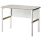 PREDONA(プレドナ) デスク  平机 メッシュ幕板 幅1000×奥行600×高さ720mm 天板リリーホワイト/脚ホワイト 1台