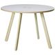 PREDONA(プレドナ) ラウンドテーブル 直径1000×高さ720mm 天板リリーホワイト/脚ナチュラル