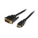 StarTech.com 1m HDMI ー DVIーD変換ケーブル オスーDVIーD オス HDDVIMM1M 1個 65-1892-99（直送品）
