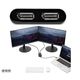 USB 3.0 ー デュアルDisplayPort変換ディスプレイアダプタ 4K/60Hz USB32DP24K60 1個（直送品）