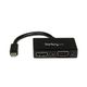 Mini DisplayPort接続トラベルアダプタ 2イン1 DP ー VGA/HDMI変換アダプタ MDP2HDVGA 1個（直送品）