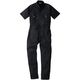 桑和 9007 半袖つなぎ ブラック LL 9007-04-LL 1着 529-9697（直送品）