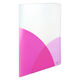 プラス　スリムホルダーファイル　パスティ　A4タテ　4ポケット　ラズベリーピンク　クリアファイル　固定式　98862