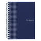 リヒトラブ ヒラクノ(hirakuno) ツイストノート（リングノート） A6 5mm方眼 ネイビー(紺) N1671-11