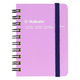 ロルバーン ポケット付メモ ミニ 5mm方眼 ライトパープル 紫 リングノート デルフォニックス（Rollbahn）