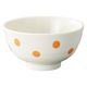 みやび街道　飯碗 ドット　オレンジ飯碗　中  [ 12個入 ]　mkd-57722784　[ 12個入 ]（直送品）