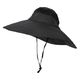 ヤマショウ つば広日よけハット ブラック YCH-063BK 1個（直送品）