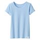 無印良品 キッズ さらっと綿クルーネックTシャツ【インナー】 キッズ120 ライトブルー 良品計画