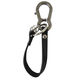 中林製作所 タフレーベル レザーキーホルダー 黒 VEX-213 1個