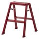 天馬 アルミ踏み台2段レッド 812004244 1個