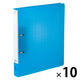 リヒトラブ CUBE FIZZ リングファイル<ツイストリング スマートスリム> ブルー F7006-8 1箱(10冊入)