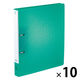 リヒトラブ CUBE FIZZ リングファイル<ツイストリング スマートスリム> グリーン F7006-7 1箱(10冊入)