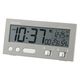 RHYTHM（リズム） フイットウェーブD237 グレー 置時計 [電波 温湿度 カレンダー] 幅131×高さ66mm 1個