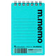 マルマン メモ用紙 エムメモ A7 6mm横罫 50枚 ライトブルー N595A-52 1セット(1冊×20)