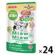 ミャウミャウ ジューシー 成猫用 お肉とお魚ミックス かつお入り ゼリータイプ 60g 1セット（1袋×24）アイシア キャットフード