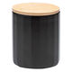 KAKU-KAKU キャニスター 保存容器 ブラック 200ml 美濃焼 日本製 1個 ワールド・クリエイト