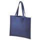 廣川 エコバッグ 不織布手提げバッグ ネイビー 240041 1ケース(500個(1個×500))（直送品）