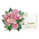 グリーティングライフ バースデーフラワーポップアップカード ローズ LY-31 1個
