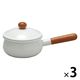 野田琺瑯 POCHKAソースパン15cm 65330 1セット(3個)